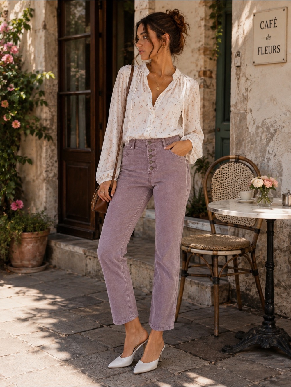 We The Free High-Rise Lavender Corduroy Jeans - Women
